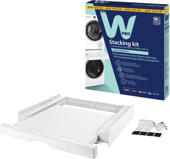 Universele verbindingsset voor wasmachine en droger Wpro SKN101