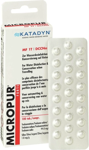 Katadyn Micropur Forte MF1/100T tabletten voor waterdesinfectie 100 stuks