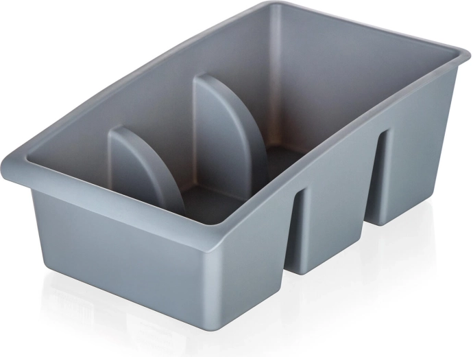 Organizer voor kruiden voor in de lade 25 × 15 × 9 cm, grijs plastic