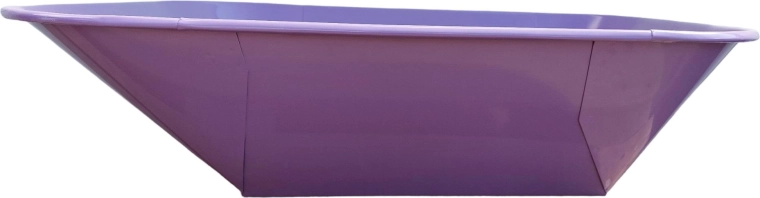 Bak voor bouwkruiwagen 60 l paars met nopstructuur