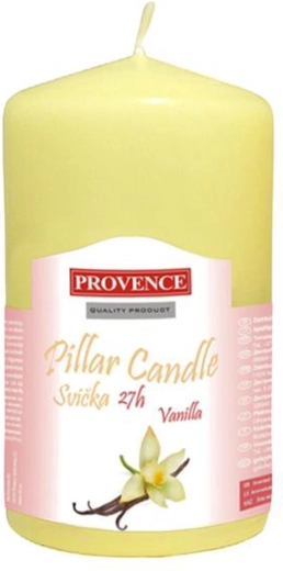 Paraffine geurkaars cilinder vanille 6 × 11,1 cm