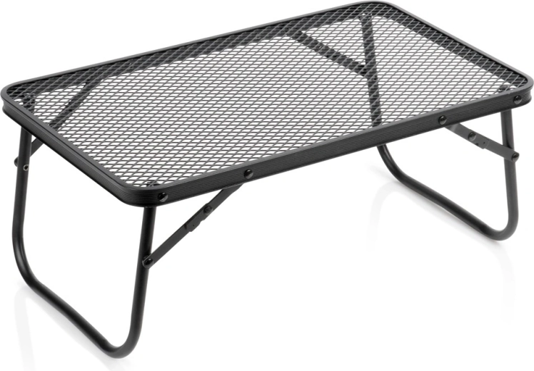 Vilde opvouwbaar campingtafeltje zwart 50 × 30 × 21 cm