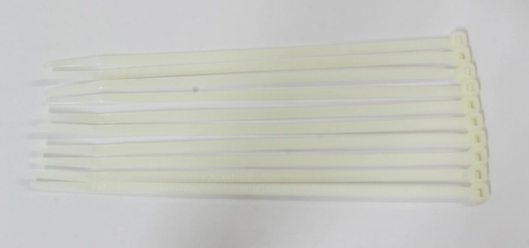 Witte kabelbinders 195 × 4,7 mm, 10 stuks