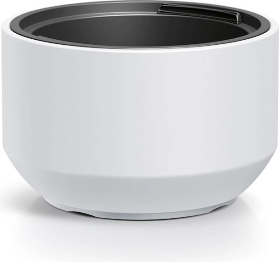 Bloempot met inzet 29,8 cm wit – moderne kunststof plantenhoes