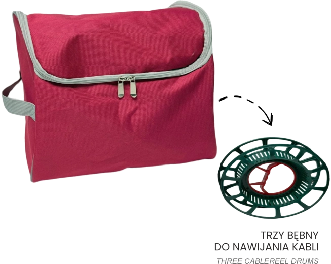 Organizer voor kerstverlichting met drie haspels 29 × 26 × 29 cm