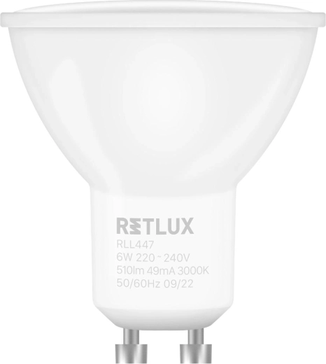 Retlux dimbare GU10-ledlamp 6 W warm wit