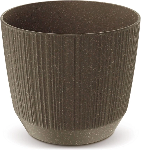 Bloempot Ryfo Eco Wood 12,6 cm – koffie