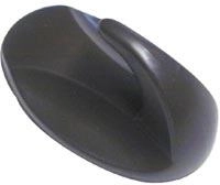 Zelfklevende ovale haken bruin (2 stuks)