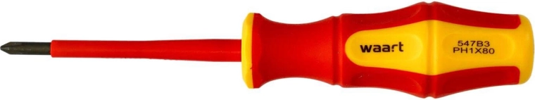 Geïsoleerde kruiskopschroevendraaier PH1 × 80 mm VDE