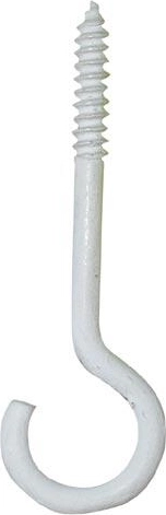Luchterhaak 60 × 4,5 mm wit (10 stuks)
