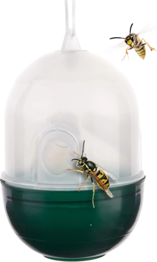 Wespenval kunststof transparant/groen 8 × 11 cm