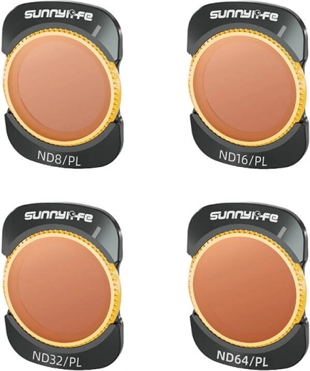 Sunnylife ND/PL-filterset voor DJI Osmo Pocket 3 (ND8, ND16, ND32, ND64)