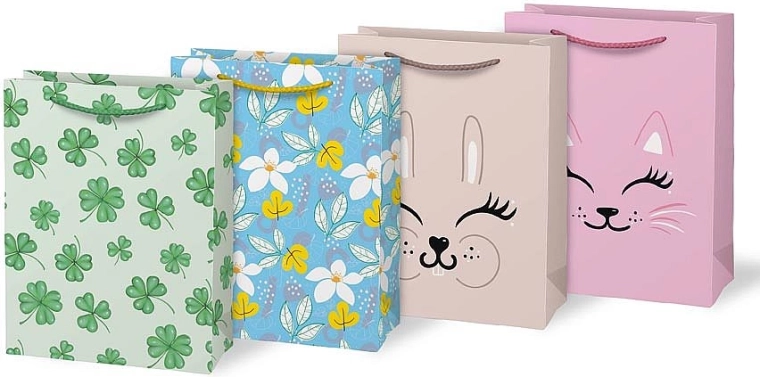 Cadeaupapierentas A5 met bedrukking – mix van motieven