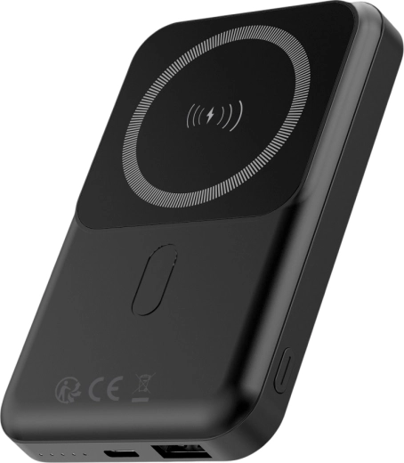 Forever draadloze powerbank MagSafe 10000 mAh, PD/QC 22,5 W, zwart