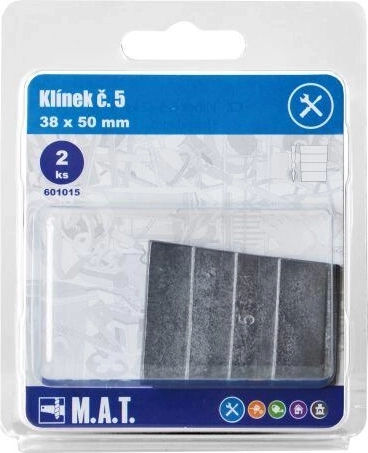 Houten wig nr. 5 38 × 50 mm, set van 2 stuks