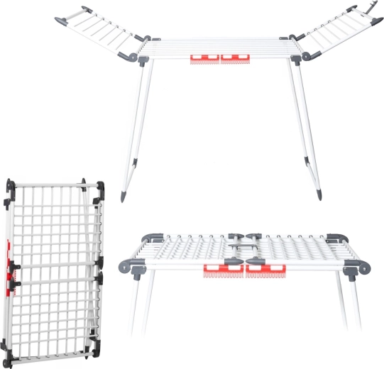 Opvouwbaar staand wasrek XL 19 m, draagvermogen 15 kg - 1 stuk