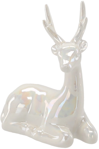 Kerstdecoratie keramische rendier 11,5 × 7,3 × 15,8 cm