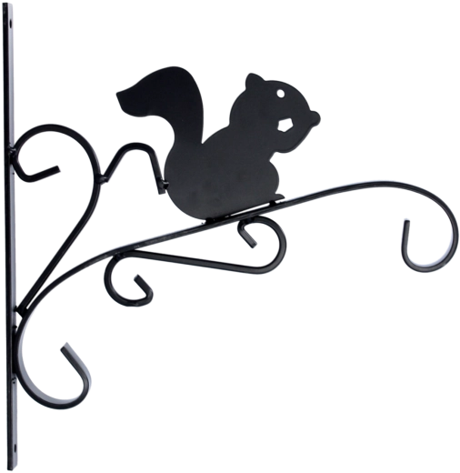Hangende houder voor bloempot 30 × 28 cm zwart – eekhoorn