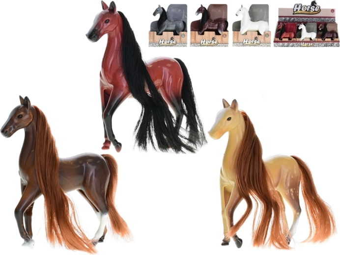 Plastic staand paard 12 cm