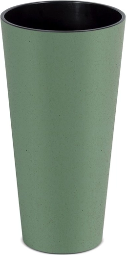 Bloempot Tubus Slim Eco Wood 20 cm – groen