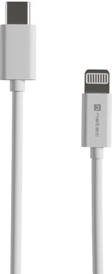 USB‑C naar Lightning-kabel 1 m MFi Natec Prati wit