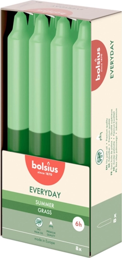 Geurkaarsen in conische vorm Summer Grass, 8 stuks