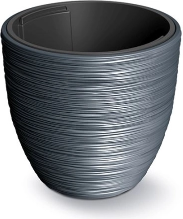 Bloempot Furu met inzet 34,9 cm – antraciet