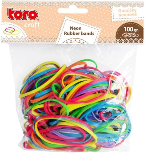 Neonelastiekjes voor haar en armbandjes 100 g