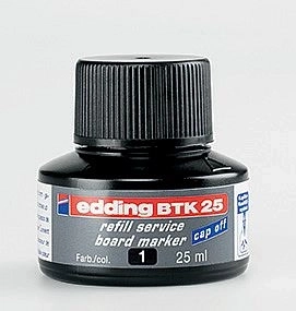 Inkt Edding BTK 25, zwart – navulling voor whiteboardmarkers
