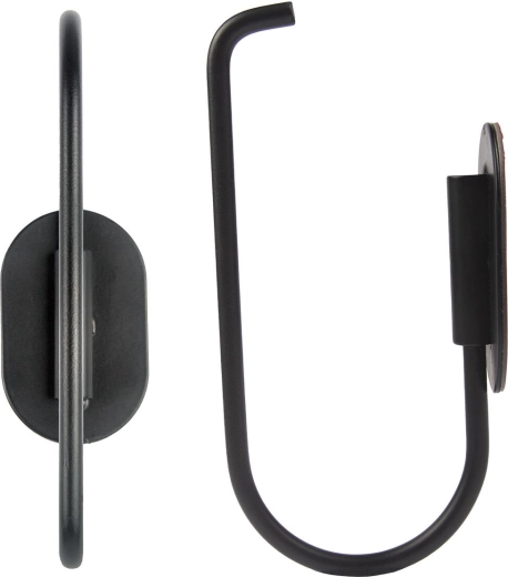 Metalen toiletpapierhouder, zwart 13,75 × 6,8 × 4 cm