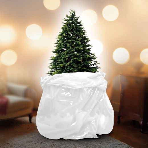 Kerstboomzak van folie 119 × 244 cm