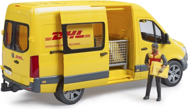 Bruder bestelwagen Mercedes-Benz Sprinter DHL met bestuurder en accessoires