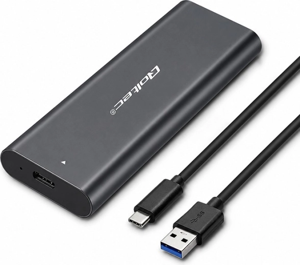 Qoltec externe aluminium behuizing voor M.2 NVMe SSD met USB-C