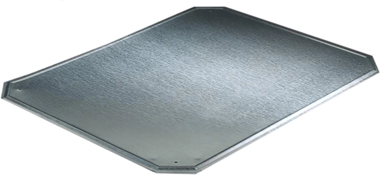 Staalplaat onder kachel 100 × 65 cm verzinkt