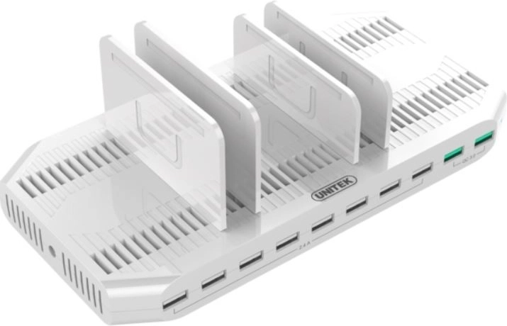 Universeel oplaadstation 10× USB 96 W met snel laden QC 3.0
