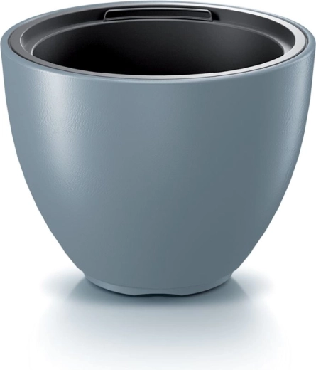 ronde bloempot met inzet 56,9 cm lichtgrijs HEOS