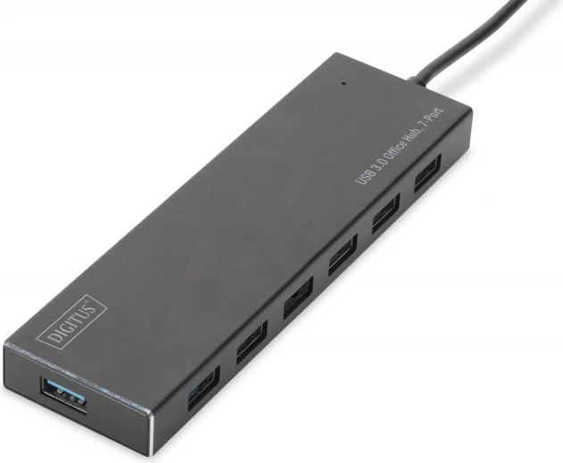 USB 3.0 hub 7-poorts, aluminium
