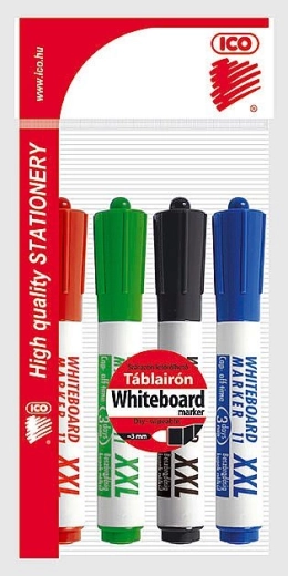 Whiteboardmarkers ICO 11 XXL, set van 4 stuks
