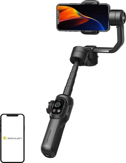 AOCHUAN Smart S2 stabilisator voor mobiel (zwart)