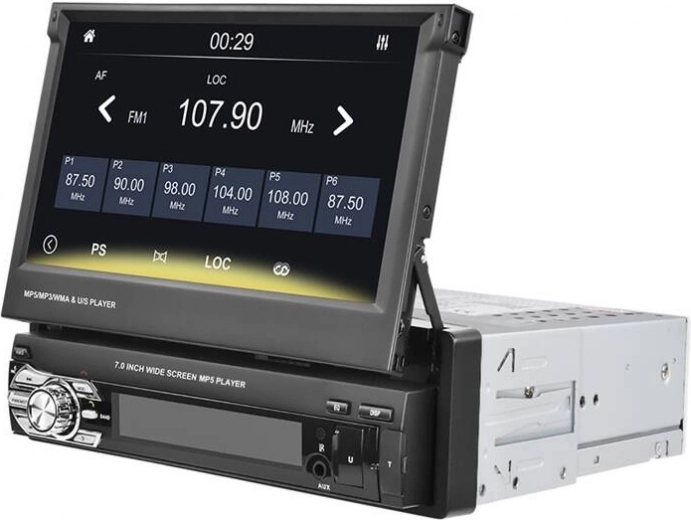 Autodashboard Monitor 7'' met ondersteuning voor CarPlay en Android Auto