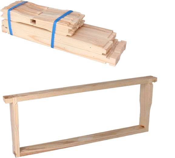 Set van 10 halve Wielkopolski Hoffman-ramen voor bijenkasten