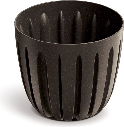 Bloempot Eco Wood koffie 13,8 cm