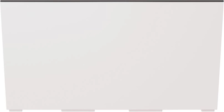 Bloembak met inzet URBI CASE 58 cm wit