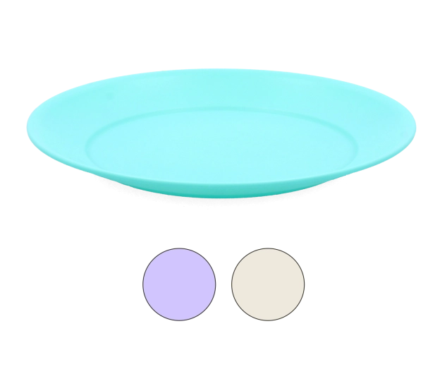 Rond dessertbord 20,5 cm van duurzaam plastic