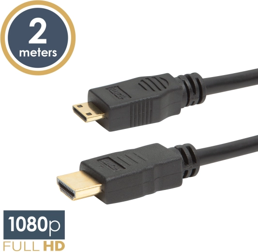 Mini-HDMI-kabel met micro-HDMI, 2 m