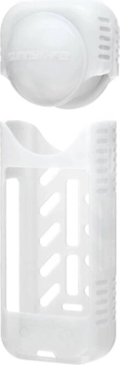 Siliconen beschermhoes en lenskap Sunnylife voor Insta360 X4 (wit)