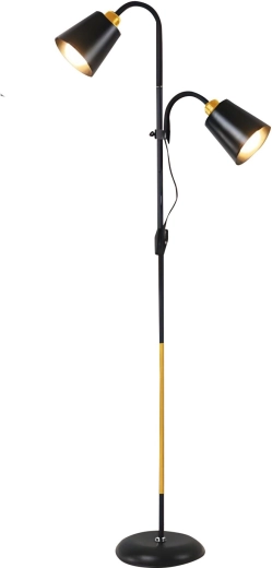 Vloerlamp Floer 90 2×E27, hoogte 154–191 cm