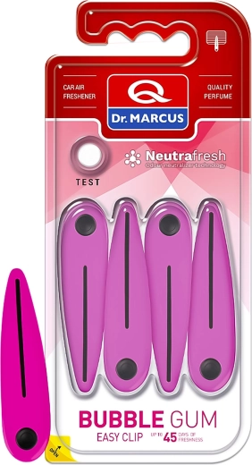 Dr. Marcus Easy Clip luchtverfrisser voor in de auto Bubble Gum
