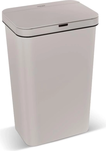Contactloze afvalbak Lamart met sensor, 50 l, crème
