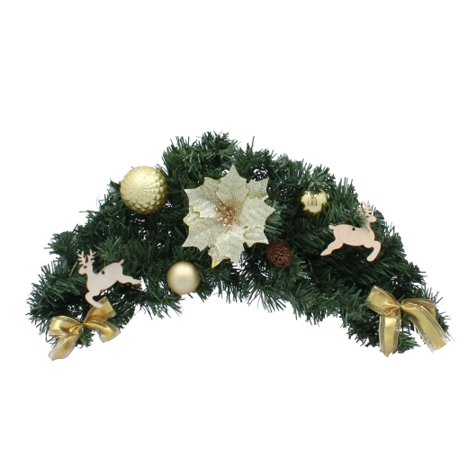 Hangende kerstdecoratie 60 cm in goudkleur